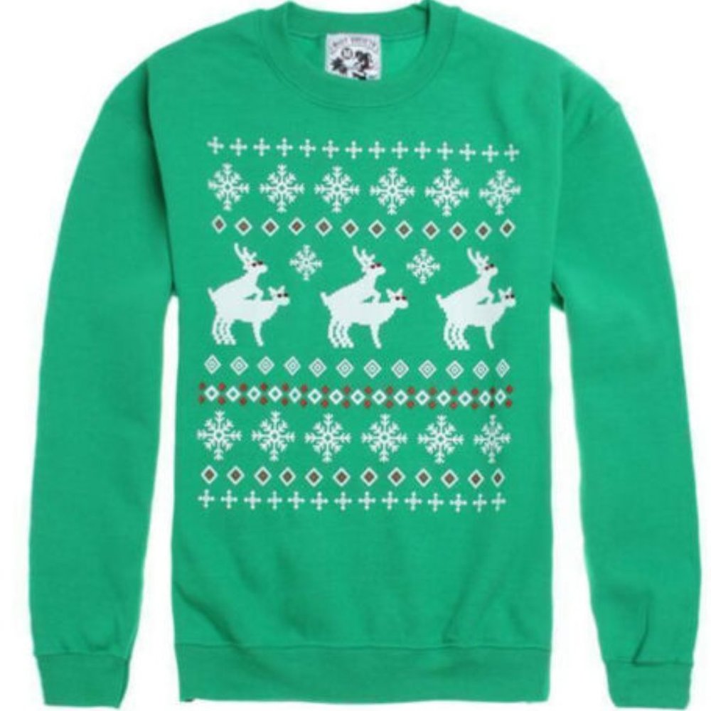 Riot Society Funny Christmas Sweater Crewneck NWT